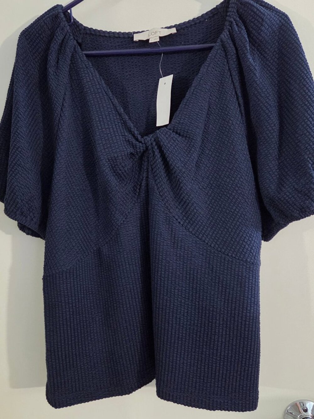 Loft Navy Top Misses XL